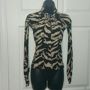 SOLD Roberto Cavalli Animal Print Top Size small